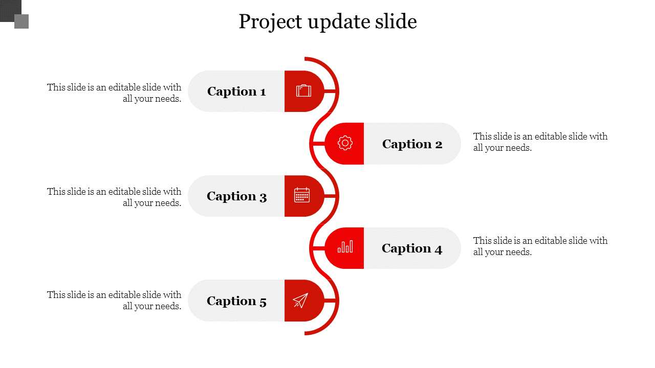 Free - Beautiful Project Update Slide PPT Presentation Slides